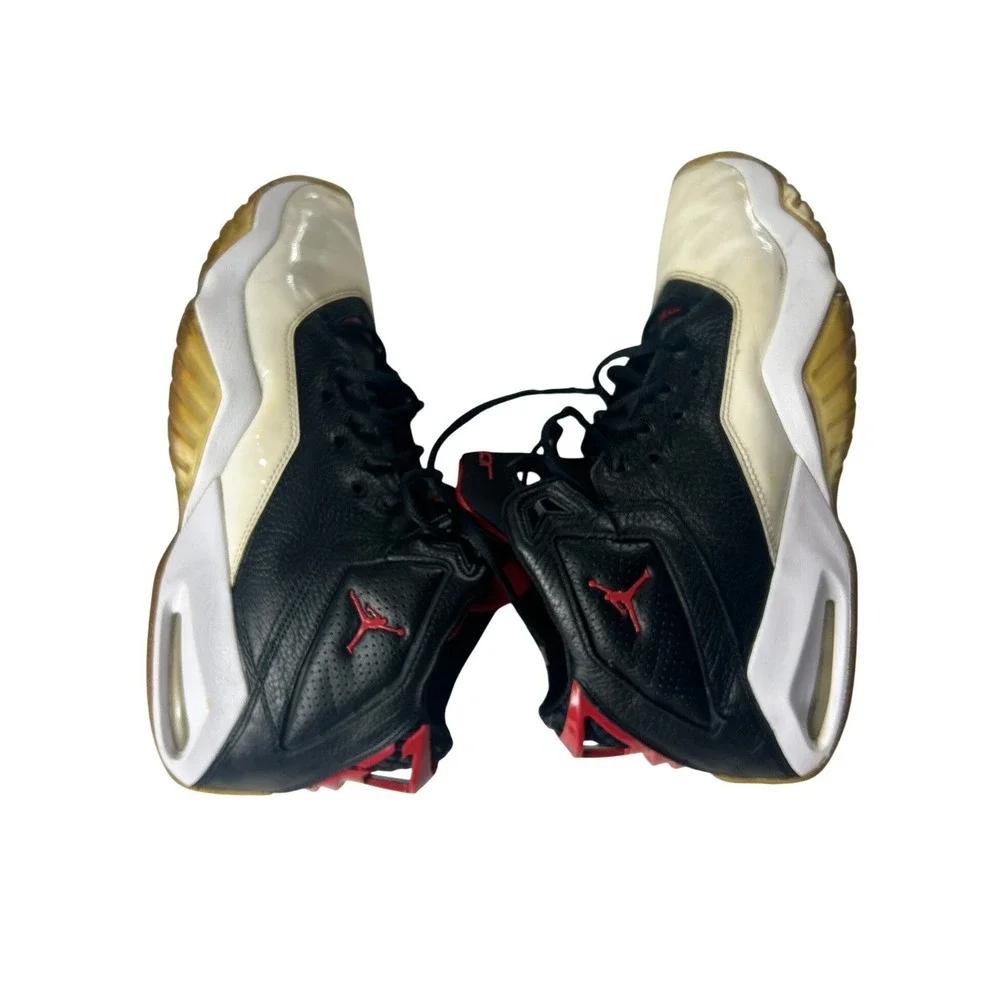 Jordan Dub Zero‎ Black White Red Basketball Sneakers 315317-016 Mens Size 12